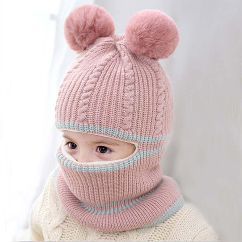 New Winter Baby Hat Pom Pom Knit Kids Beanies for Kids Girl and Boy Winter Hat Scarf Mask Double Warm Lining Thick Caps, Red #1
New Winter Baby Hat Pom Pom Knit Kids Beanies for Kids Girl and Boy Winter Hat Scarf Mask Double Warm Lining Thick Caps, Red #1