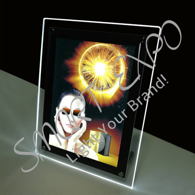 50*70cm Store Counter Poster Light Box Display Featuring Free Standing on Table Supported by Steel Bolts and Firm Wooden Case Packing 
50*70cm Store Counter Poster Light Box Display Featuring Free Standing on Table Supported by Steel Bolts and Firm Wooden Case Packing