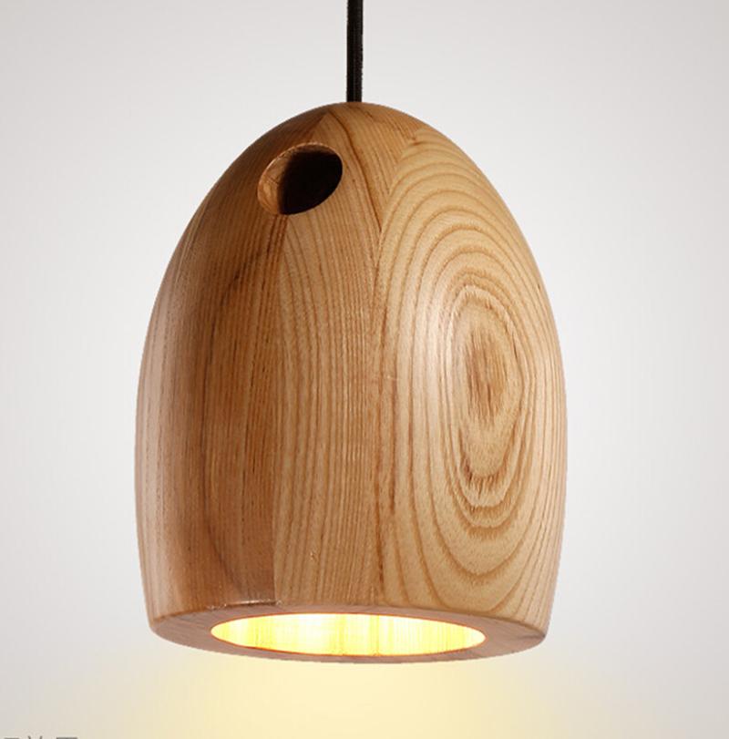 Chinese Classical Wooden Pendant Lights Modern Design Art Led Hanglamp Living Room Bedroom Pendant Lamps Cafe Bar Suspension