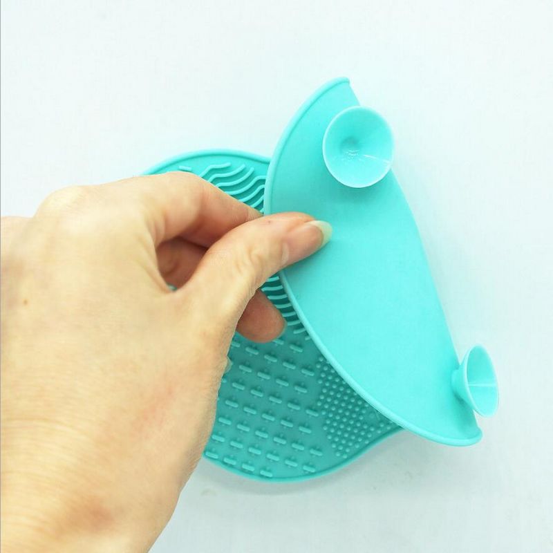 15.7*11.7*1.5cm Silicone Makeup brush cleaner Pad Make Up Washing Brush Gel Cleaning Mat Hand Tool Foundation Makeup Brush Scrubber Board