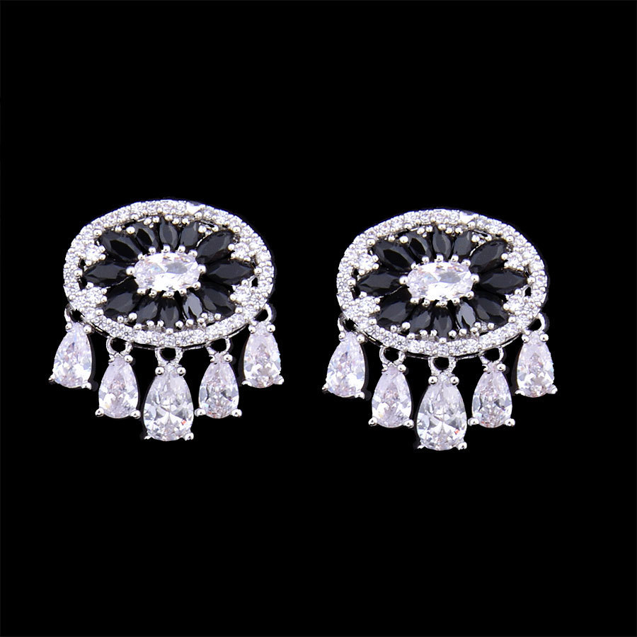 Godki Lucky Evil Eye Tears Full Mirco Paved Microl Zirconia Naija Wedding Earring Fashion Jewelry Y19050901