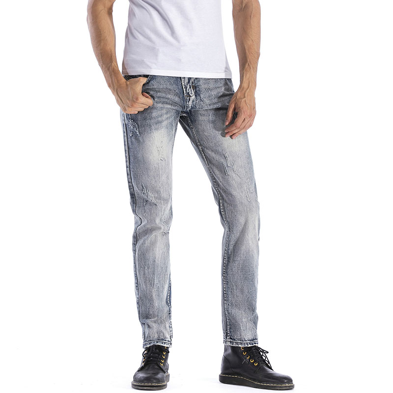 Men Skinny jeans denim Vintage Scratched Casual jeans Bleached Straight pants Elastic Vintage Mid Waist high quality, T-981
Men Skinny jeans denim Vintage Scratched Casual jeans Bleached Straight pants Elastic Vintage Mid Waist high quality, T-981