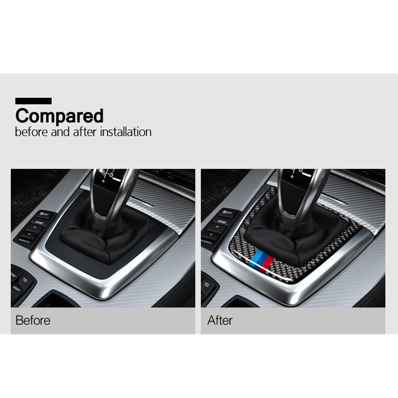 Car Interior accessories Gear Shift Panel Cover Sticker Trim Decal Protective Frame Car Styling For BMW Z4 E89 (2009-2015)