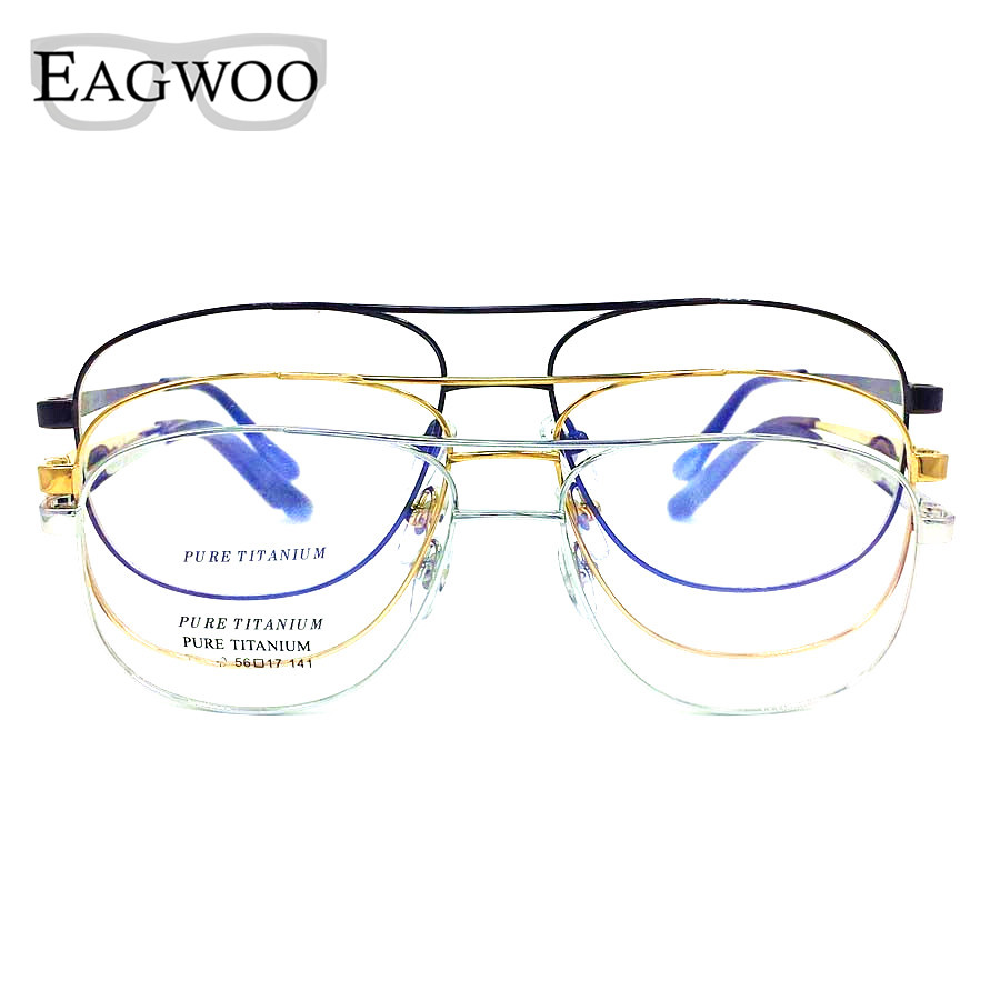 Titanium Eyeglasses Double Bridge Vintage Nerd Big Size Optical Frame Prescription Reading Spectacle For Wide Face Men Glasses от DHgate WW