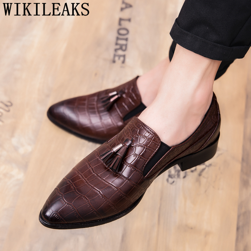 crocodile shoes men formal coiffeur office shoes men classic italian pointu toe business oxford leather ayakkabi, Brown
crocodile shoes men formal coiffeur office shoes men classic italian pointu toe business oxford leather ayakkabi, Brown
