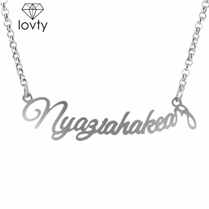 lovty Personalized Customize Nameplate Necklace Custom-Made Pendants Necklace Mother's Gift for Mom Dropshipping
lovty Personalized Customize Nameplate Necklace Custom-Made Pendants Necklace Mother's Gift for Mom Dropshipping