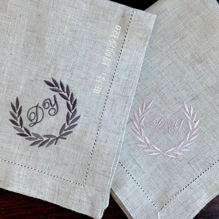 Personalized Napkins Custom napkins Embroidered Cloth Napkins Wedding Gift Monogrammed Napkin Creative Wedding Dinner Hotel Napkin