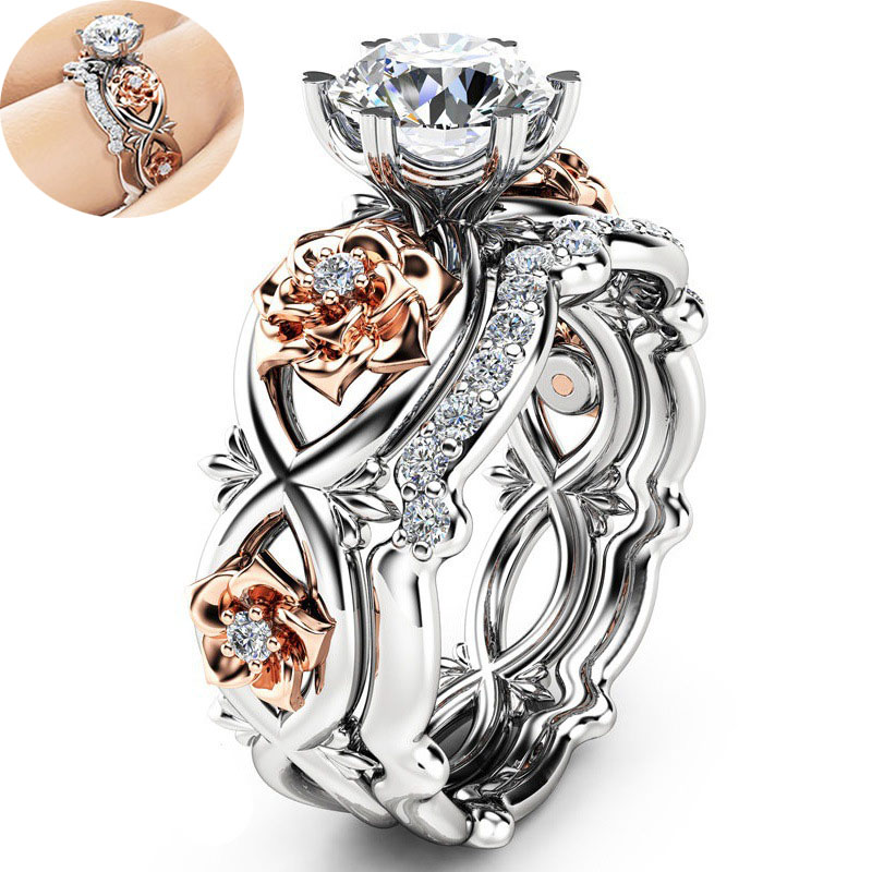 Crystal Cubic Zironia cluster Rings Flower Design Engagement Wedding Ring couple Fashion Jewelry Gift for Women
Crystal Cubic Zironia cluster Rings Flower Design Engagement Wedding Ring couple Fashion Jewelry Gift for Women