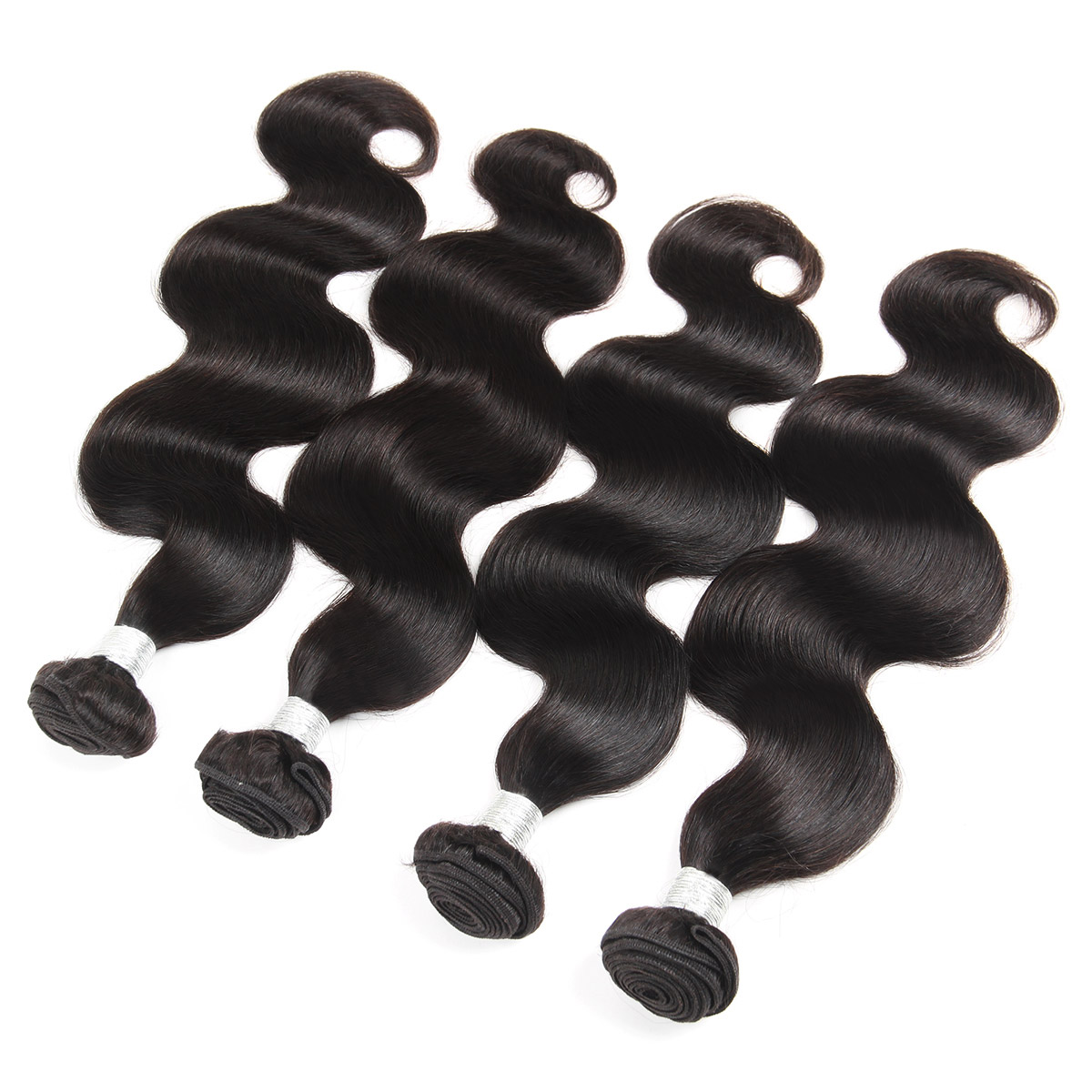 Ishow 12A Loose Wave Raw Human Hair Extensions 3/4 Bundles Kinky Curly Body Brazilian Peruvian Malaysian Indian Hair Weave Wefts for Women All Ages Na