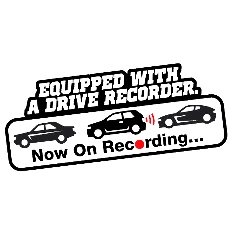 16*7.8cm Equipped With A Drive Recorder Funny Car Window Bumper Novelty JDM Drift Vinyl Decal Sticker, Color
16*7.8cm Equipped With A Drive Recorder Funny Car Window Bumper Novelty JDM Drift Vinyl Decal Sticker, Color
