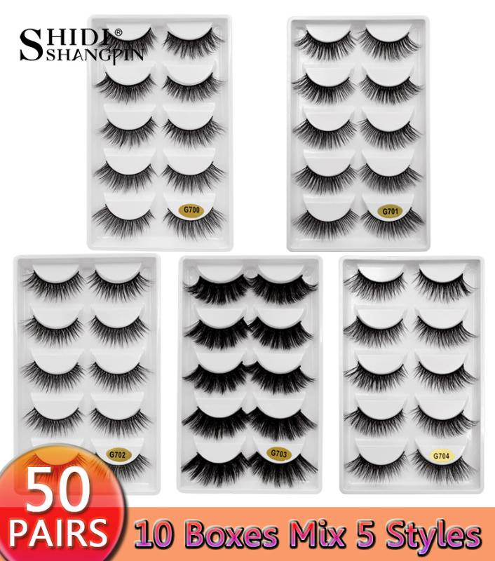 SHIDISHANGPIN 10 Boxes False eyelashes Natural long eyelash 50 Pairs 3D Mink Eyelashes Makeup Full strip lashes Wholesale Lashes
SHIDISHANGPIN 10 Boxes False eyelashes Natural long eyelash 50 Pairs 3D Mink Eyelashes Makeup Full strip lashes Wholesale Lashes