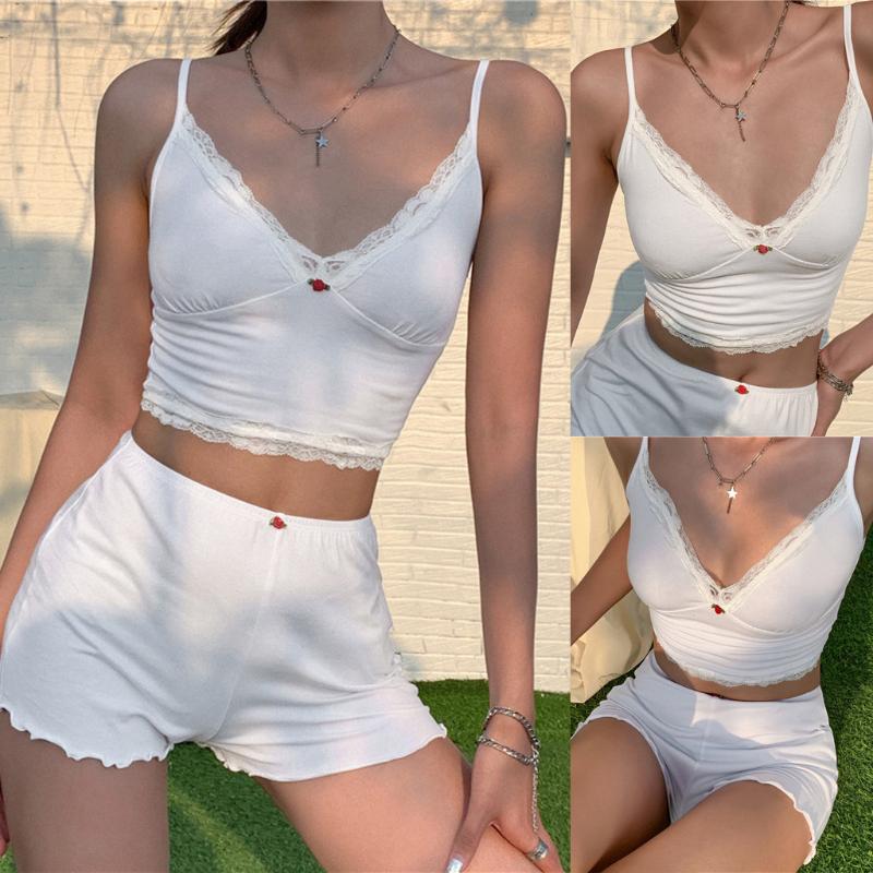 Sexy women' lace pajamas sets 2020 new design short pants pyjamas sets V-neck suspenders pijamas Sleepwear Pajama Suit 6.1, White
Sexy women' lace pajamas sets 2020 new design short pants pyjamas sets V-neck suspenders pijamas Sleepwear Pajama Suit 6.1, White
