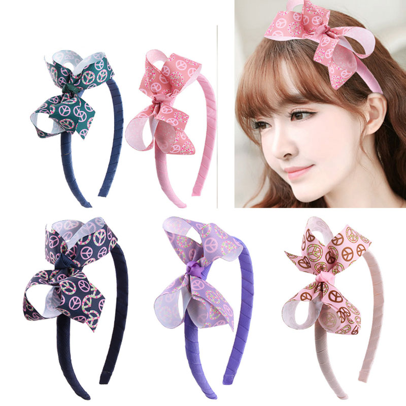 Girls Peace Sign Print Styles Bowknot Hairband Children Kids Bow Boutique Headband Headwear Fashion Hair Accessories
Girls Peace Sign Print Styles Bowknot Hairband Children Kids Bow Boutique Headband Headwear Fashion Hair Accessories