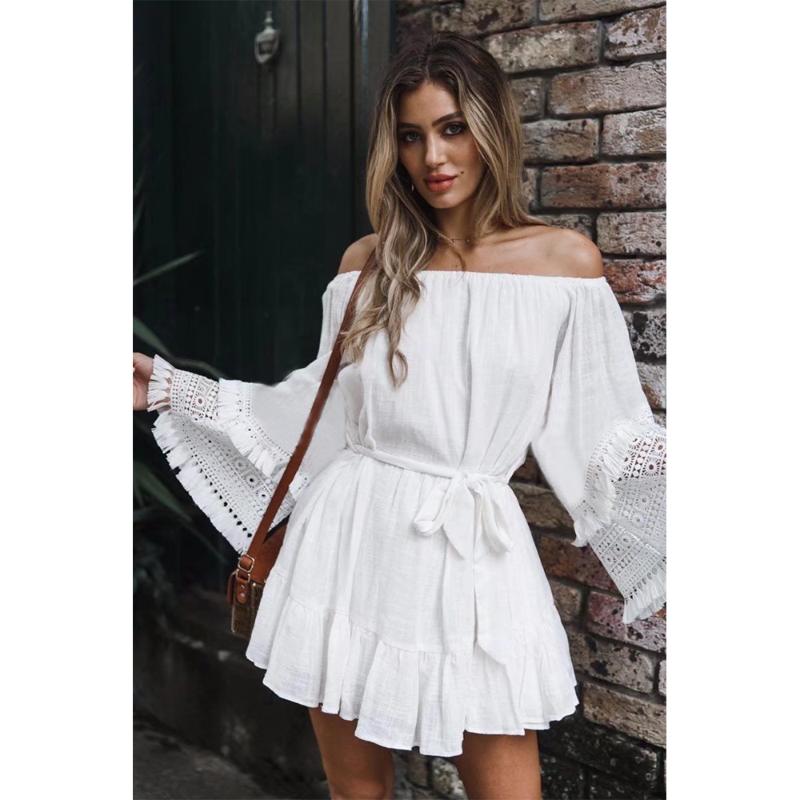 Bohemian Off Shoulder Ruffle Beach Dress Lady Party Beach Dress Mini Cover Up Women White Cotton Tunic Plus Size Beachwear
Bohemian Off Shoulder Ruffle Beach Dress Lady Party Beach Dress Mini Cover Up Women White Cotton Tunic Plus Size Beachwear