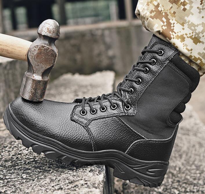 leather high gang steel head anti pressure military boots anti puncture tactical boots wear training sneaker yakuda local online store, Cream
leather high gang steel head anti pressure military boots anti puncture tactical boots wear training sneaker yakuda local online store, Cream