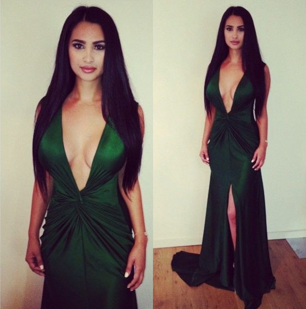 Greem Deep V-Neck Sleeveless Side Slit Floor Length Mermaid Elastic Satin Evening Dresses Mermaid Prom Party Gowns, Gold
Greem Deep V-Neck Sleeveless Side Slit Floor Length Mermaid Elastic Satin Evening Dresses Mermaid Prom Party Gowns, Gold