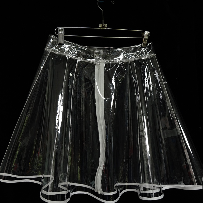 Autumn 2020 Transparent Crystal Glue Large A-line Skirt PVC Skirt Plastic Trumpet Female Plus Size Skirts Womens Harajuku, Black
Autumn 2020 Transparent Crystal Glue Large A-line Skirt PVC Skirt Plastic Trumpet Female Plus Size Skirts Womens Harajuku, Black