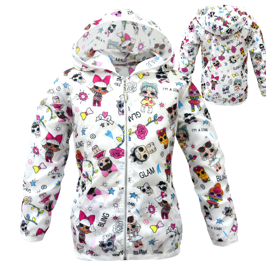 Clothes Baby Boy Girl Sun Protection Clothing Kid Summer Coat Cartoon LOL Clothes Toddler Spring Jacket Child Coats