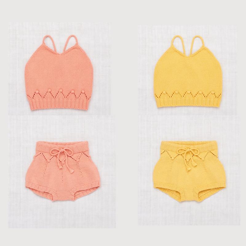 2020 SS Kids Girls Summer Knitting Clothes Sets Misha Puff Children Crochet Sling Tops and Bloomers Baby Girl Misha and Puff
2020 SS Kids Girls Summer Knitting Clothes Sets Misha Puff Children Crochet Sling Tops and Bloomers Baby Girl Misha and Puff