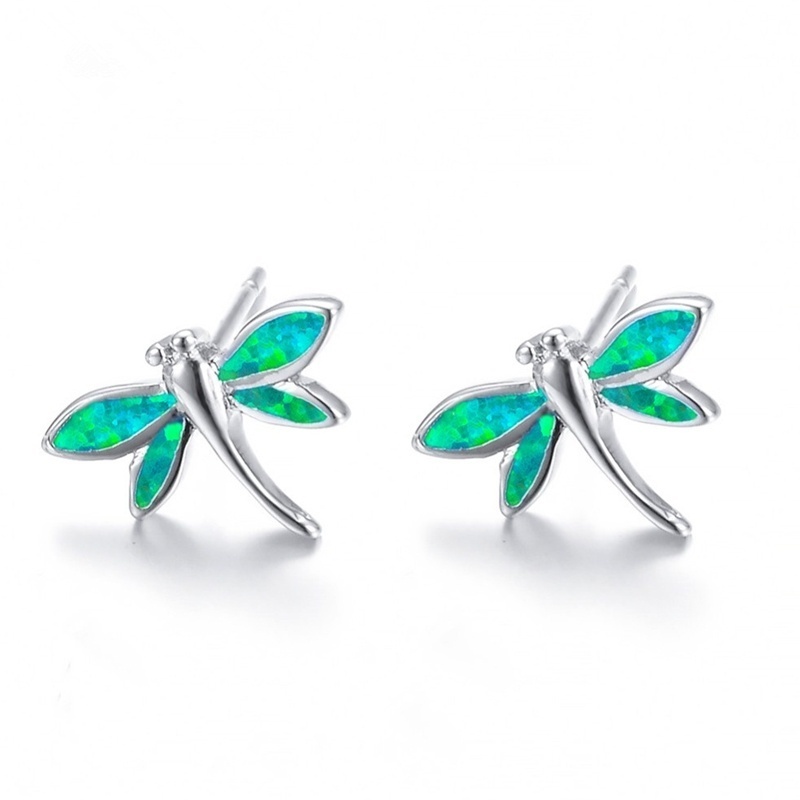 Cute Dragonfly Animal Jewelry Blue Fire Opal 925 Sterling Silver Earrings Female Wedding Party Earrings Valentine's Day Gift, White
Cute Dragonfly Animal Jewelry Blue Fire Opal 925 Sterling Silver Earrings Female Wedding Party Earrings Valentine's Day Gift, White