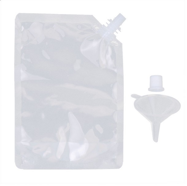 Reusable Drinking Flask for Alcohol with Funnel Transparent Whisky Hip Flasks Concealable Liquor Pouch Bridesmaid Gift