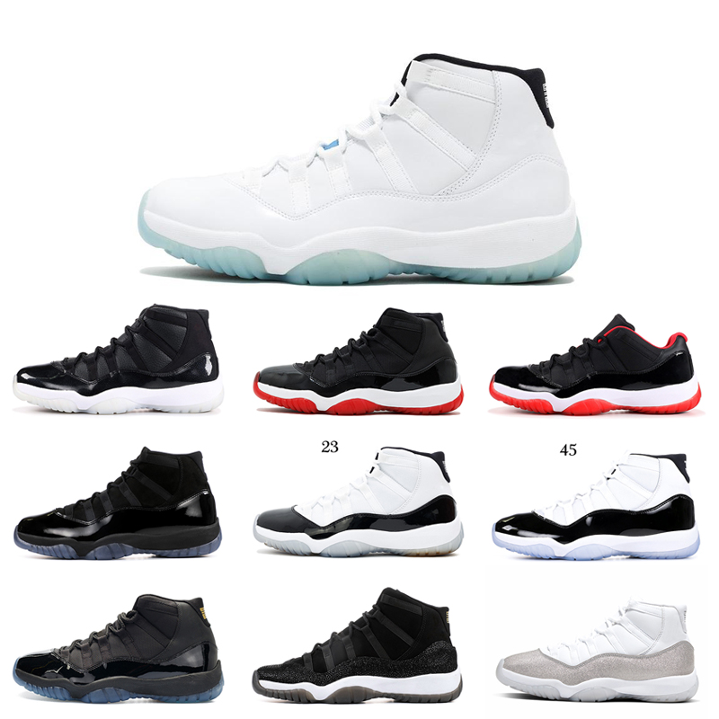 Hot 11 11s BRED Concord basketball shoes Metallic Silver Cap and Gown Sneakerin women mens trainers sports sneakers 5.5-13, Platinum tint
Hot 11 11s BRED Concord basketball shoes Metallic Silver Cap and Gown Sneakerin women mens trainers sports sneakers 5.5-13, Platinum tint