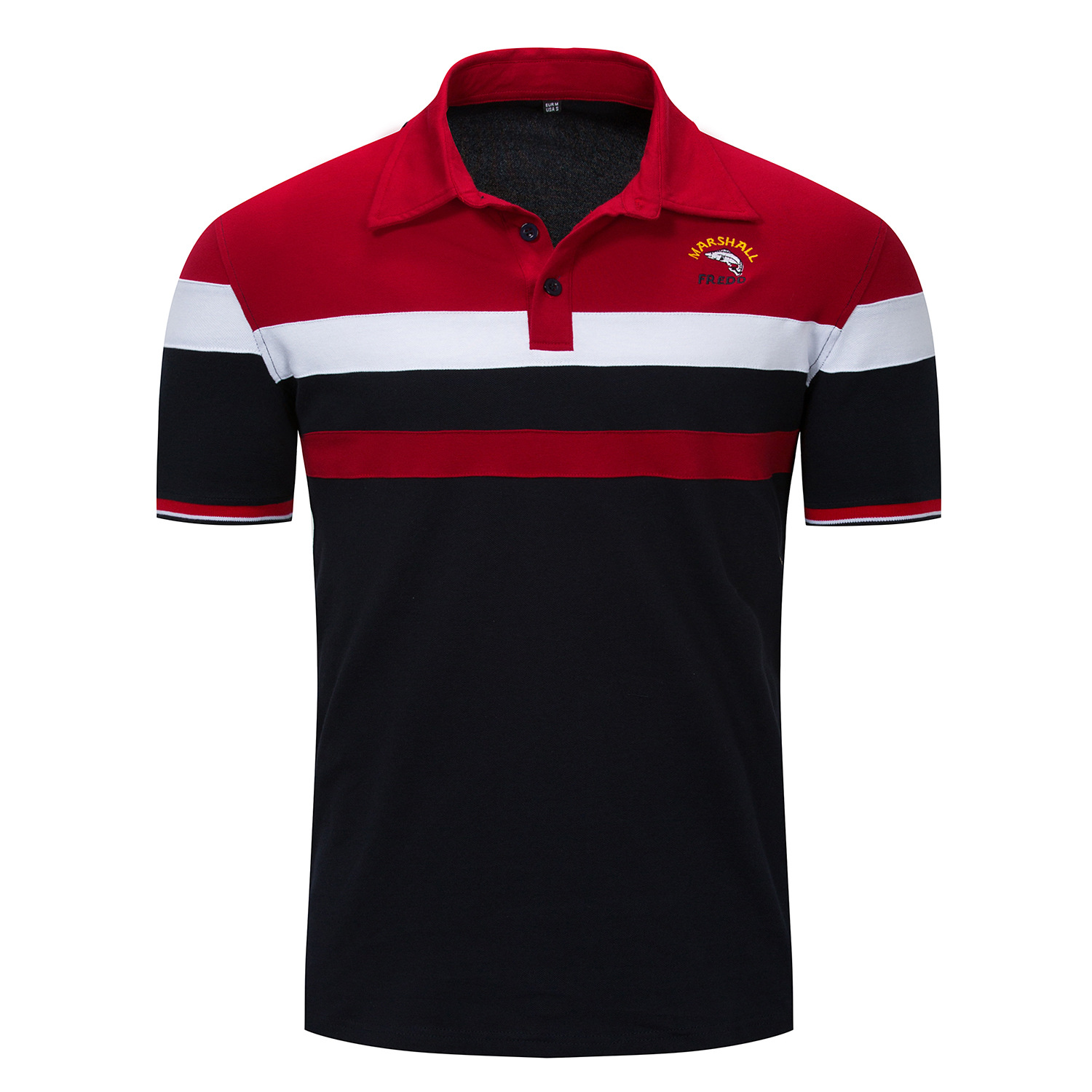 New 2018 Polo Shirt Men Short sleeve Shark Embroidery Business Casual Polos Homme Short Sleeve Striped Polo Shirt man male, Red
New 2018 Polo Shirt Men Short sleeve Shark Embroidery Business Casual Polos Homme Short Sleeve Striped Polo Shirt man male, Red