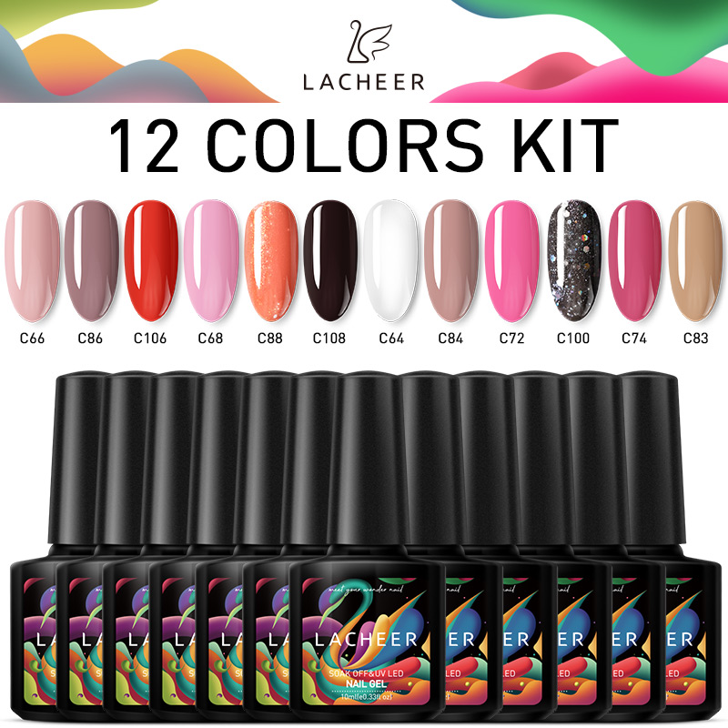 Lacheer 10Pcs/Lot Soak Off UV Gel Nail Polish Nail Art Gel Enamel Set DIY Design Semi Permanent Led Lacquer Kits, 10pcs set 02 
Lacheer 10Pcs/Lot Soak Off UV Gel Nail Polish Nail Art Gel Enamel Set DIY Design Semi Permanent Led Lacquer Kits, 10pcs set 02