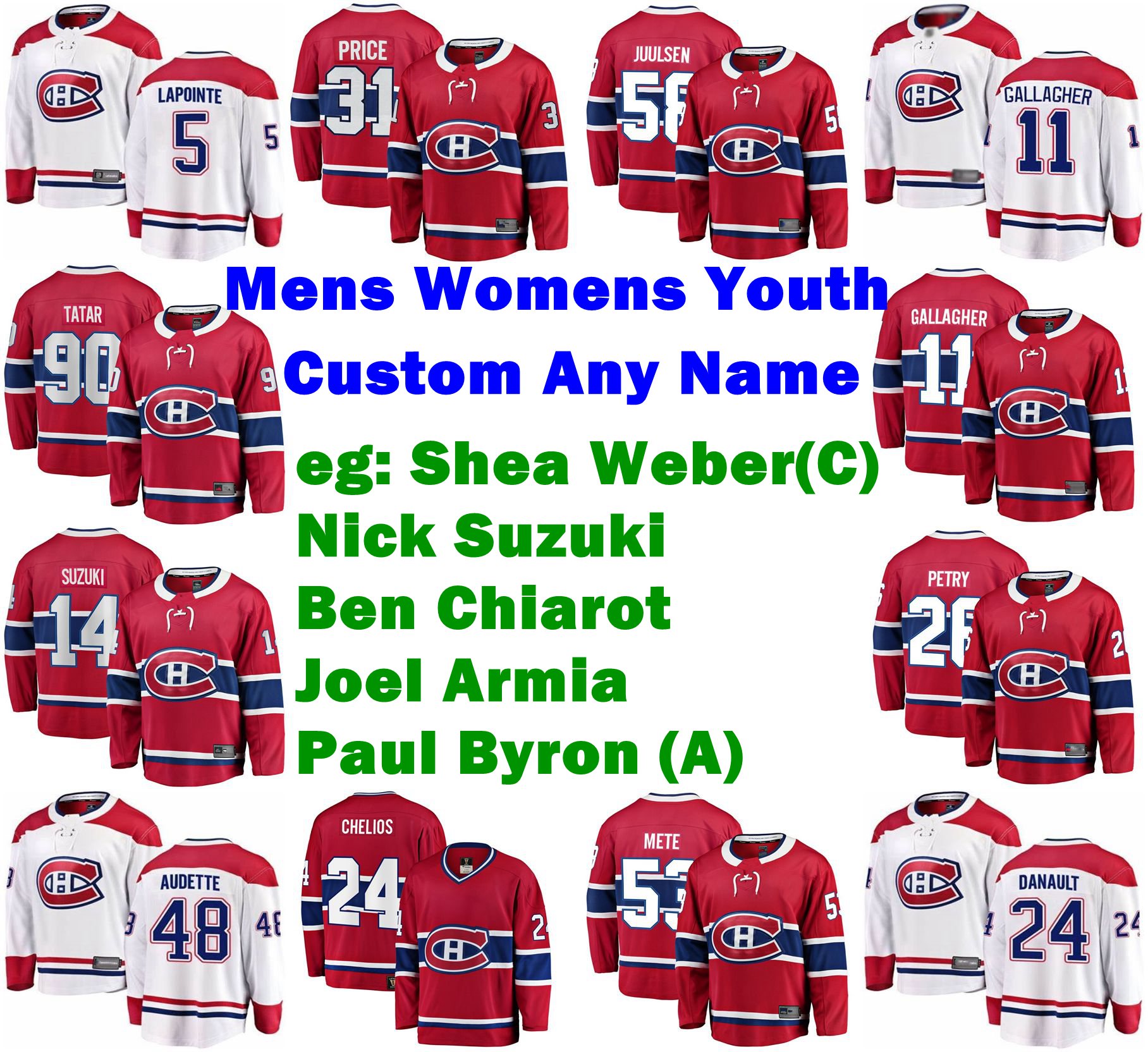 Mens Customize Montreal Canadiens Jerseys Shea Weber Jersey Ben Chiarot Paul Byron Nick Suzuki Joel Armia Ice Hockey Jerseys Stitched Full, Youth white 2020 all-star game
Mens Customize Montreal Canadiens Jerseys Shea Weber Jersey Ben Chiarot Paul Byron Nick Suzuki Joel Armia Ice Hockey Jerseys Stitched Full, Youth white 2020 all-star game