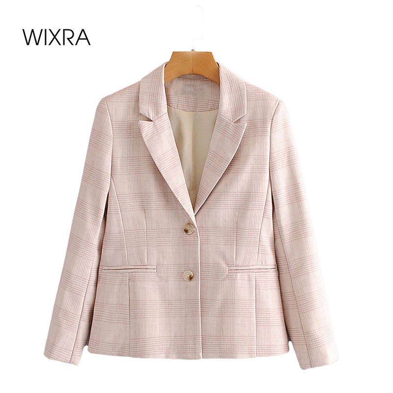 Wixra Women' Blazer Jackets Spring Autumn Sweet Casual Plaid Single Breasted Long Sleeve Coat Outerwear
Wixra Women' Blazer Jackets Spring Autumn Sweet Casual Plaid Single Breasted Long Sleeve Coat Outerwear