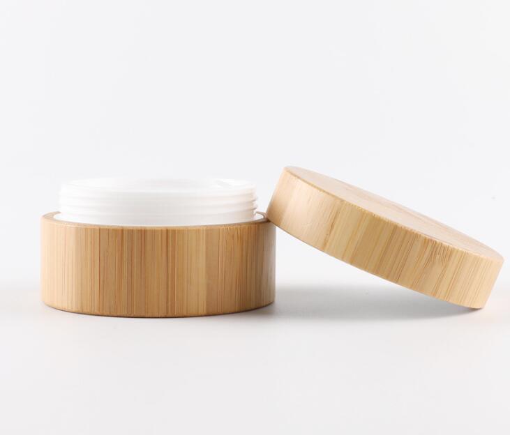 Bamboo Empty Cream Container Bamboo Bottle Cream Jar Nail Art Mask Cream Refillable Empty Cosmetic Makeup Container Bottle