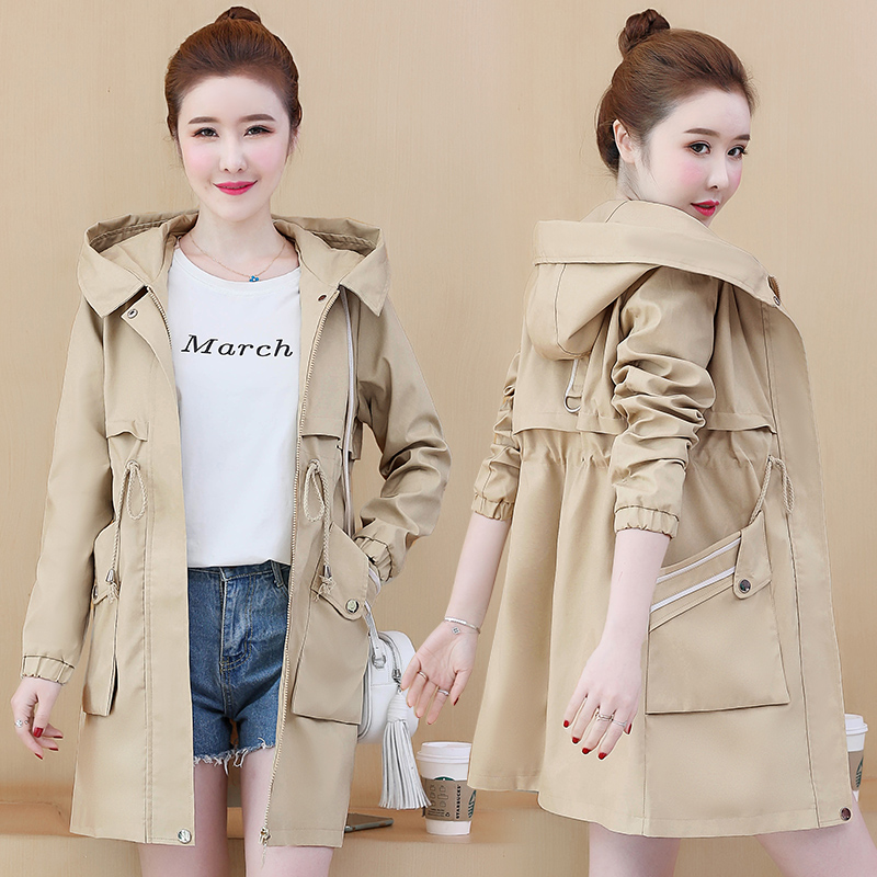 Fashion Long Trench Coat Women Plus Size 2020 New Spring Autumn Hooded Long Sleeve Casual Windbreaker Ladies Overcoat 3XL H056, Blue
Fashion Long Trench Coat Women Plus Size 2020 New Spring Autumn Hooded Long Sleeve Casual Windbreaker Ladies Overcoat 3XL H056, Blue