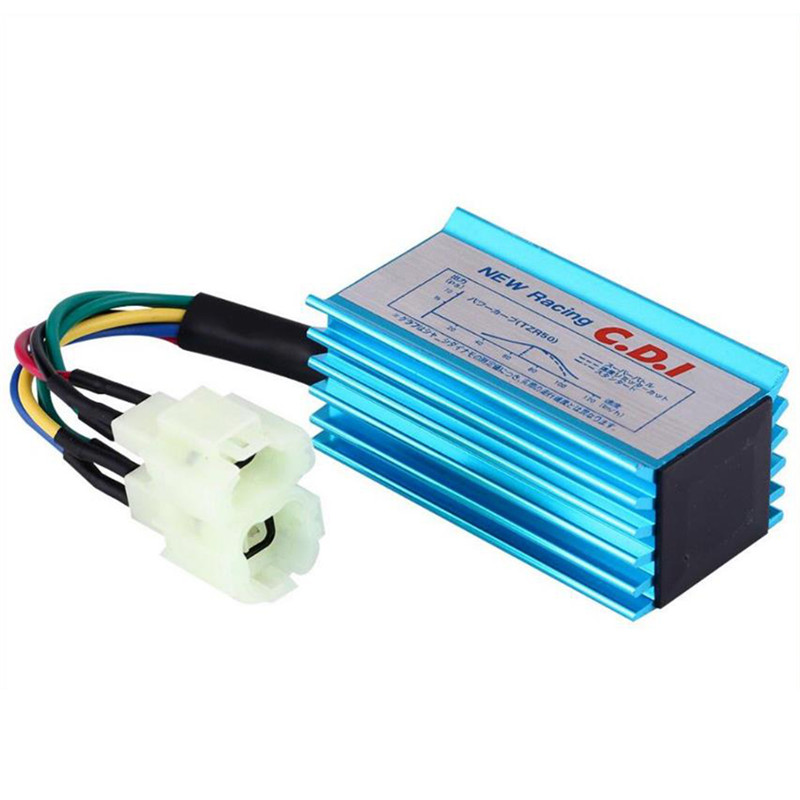 1Set Igniter For GY6 50cc-150cc 4-Stroke Engines ATV 6 Pin Male Plug Racing Ignition Coil+Spark Plug+CDI Box