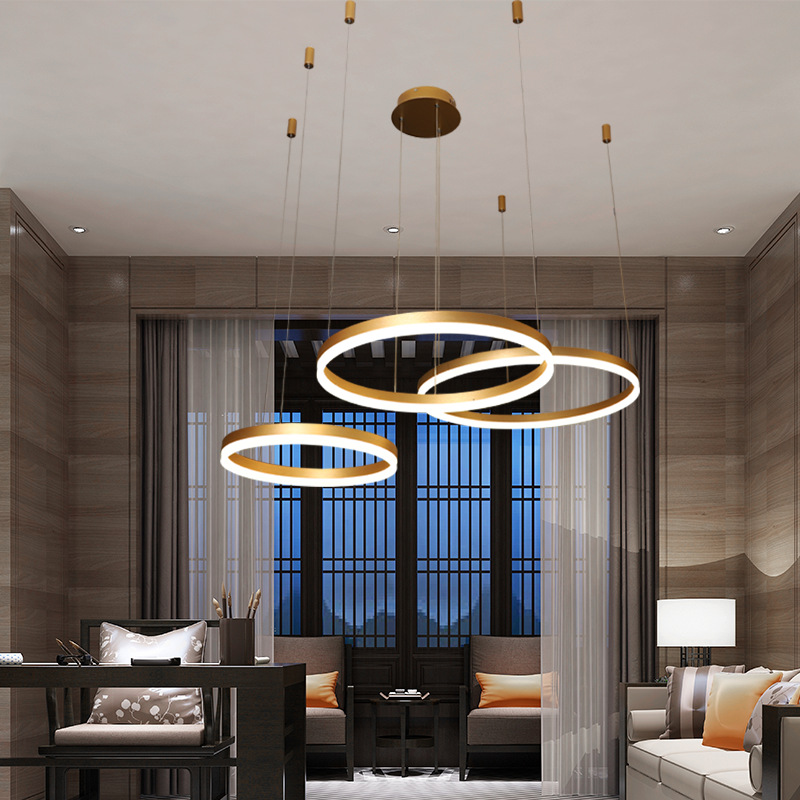 Modern pendant lamps for living dining room dimmable aluminum acrylic large lighting fixture
Modern pendant lamps for living dining room dimmable aluminum acrylic large lighting fixture