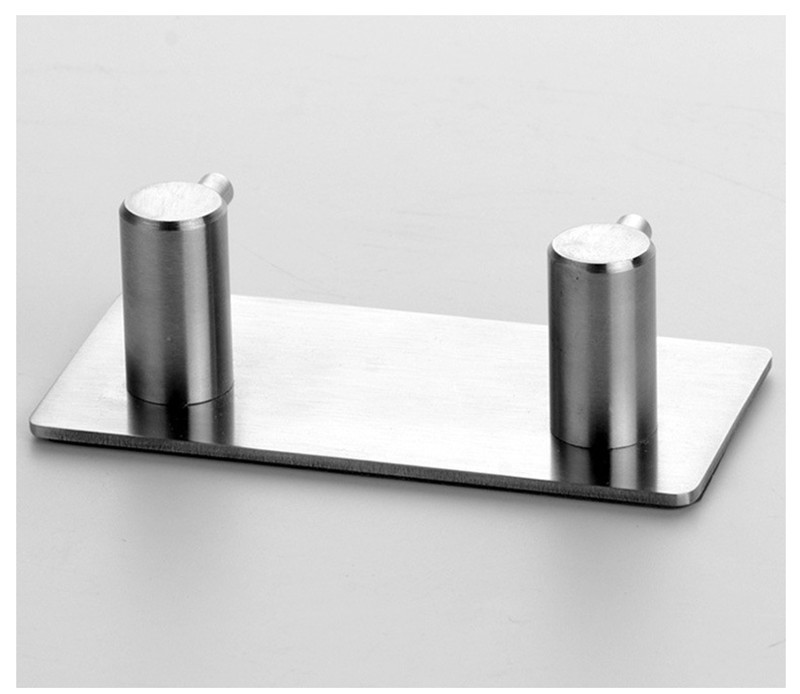 Hot High-end Sticker Adhesive Stainless Steel Hooks Wall Door Clothes Coats Hats Hanger Kitchen Bathrooms Rustproof Towel Hooks