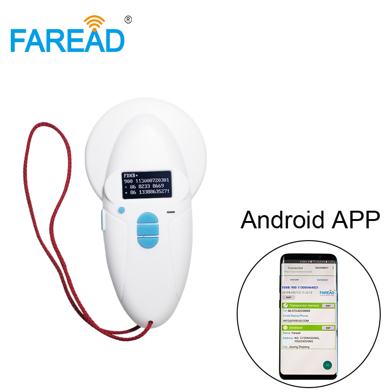 134.2khz 125 kHz ISO 11784 /785 FDX-A 10 digits and 15 digits FDX-B Animal micro chip scanner for aquaculture fish farming
