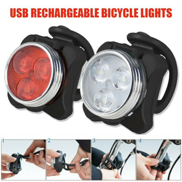 Bike Lights Rechargeable USB LED Bright Bicycle Warning Light Waterproof For Cycling Outdoor H7JP
Bike Lights Rechargeable USB LED Bright Bicycle Warning Light Waterproof For Cycling Outdoor H7JP