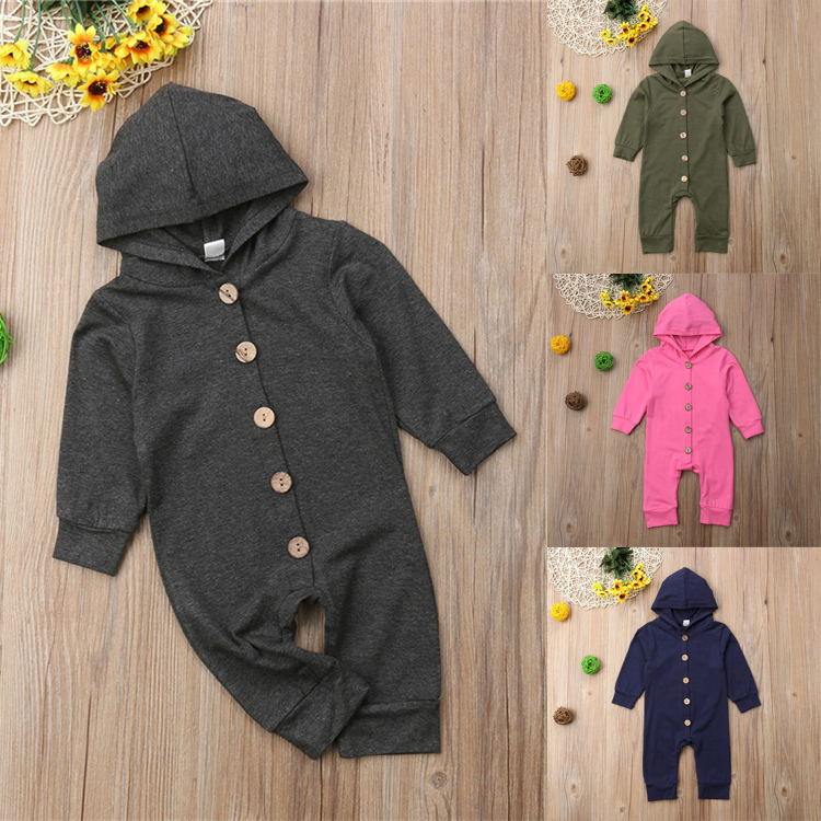 4colors baby kid clothes solid color single-row buckle Long sleeves hooded Romper jumpsuits crawling clothes kids designer clothes DHL JY578, #01
4colors baby kid clothes solid color single-row buckle Long sleeves hooded Romper jumpsuits crawling clothes kids designer clothes DHL JY578, #01