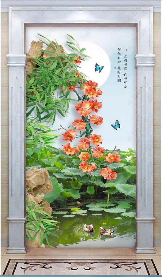 3d wallpaper custom photo Peach Blossom Bamboo Lotus Lotus Pond Moonlight Landscape Painting Entrance Wall muals wall paper for walls 3 d, Sky blue
3d wallpaper custom photo Peach Blossom Bamboo Lotus Lotus Pond Moonlight Landscape Painting Entrance Wall muals wall paper for walls 3 d, Sky blue