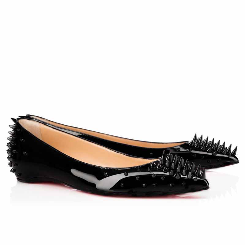 Women Dress Flats Shoe Red Bottom Low Tops Shoes Black Patent Leather With Rivets Shoes Goldoflat Ballerinas Shoes Luxury Design
Women Dress Flats Shoe Red Bottom Low Tops Shoes Black Patent Leather With Rivets Shoes Goldoflat Ballerinas Shoes Luxury Design