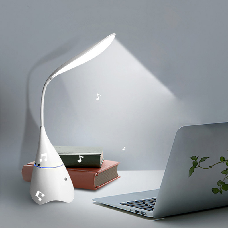 Touch Bluetooth Audio LED Dimmable Desk Lamp 3 Modes Rechargeable Bedside Table Light Phone Holder Foldable Indoor Lighting
Touch Bluetooth Audio LED Dimmable Desk Lamp 3 Modes Rechargeable Bedside Table Light Phone Holder Foldable Indoor Lighting