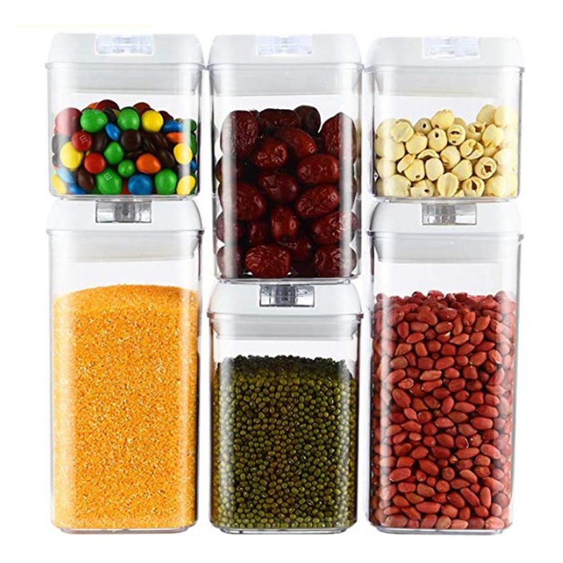 6Pcs Sealed Container, Plastic Grain Container with Easy-Lock Lid, Suitable for Kitchen Storage, Easy to Clean
6Pcs Sealed Container, Plastic Grain Container with Easy-Lock Lid, Suitable for Kitchen Storage, Easy to Clean