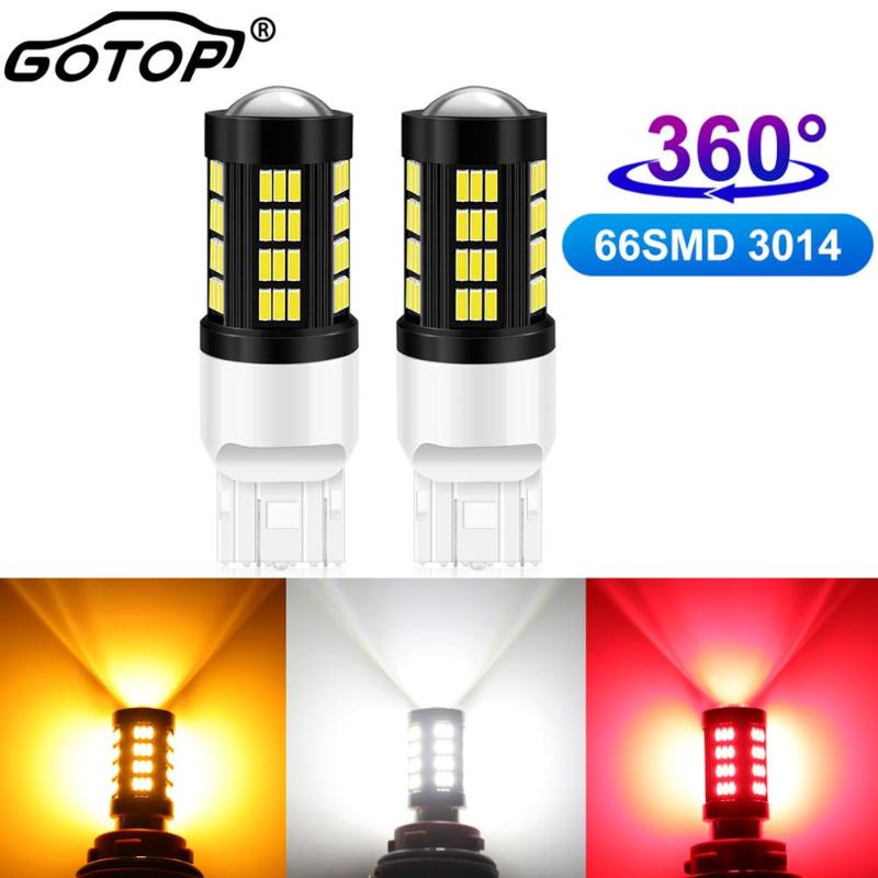 2pcs T20 7443 Led Bulb 66SMD 4014 Chips T25 3157 Led Reverse Light Lamps for Cars 1000LM Super Bright DC12V Auto Brake Light, As pic
2pcs T20 7443 Led Bulb 66SMD 4014 Chips T25 3157 Led Reverse Light Lamps for Cars 1000LM Super Bright DC12V Auto Brake Light, As pic