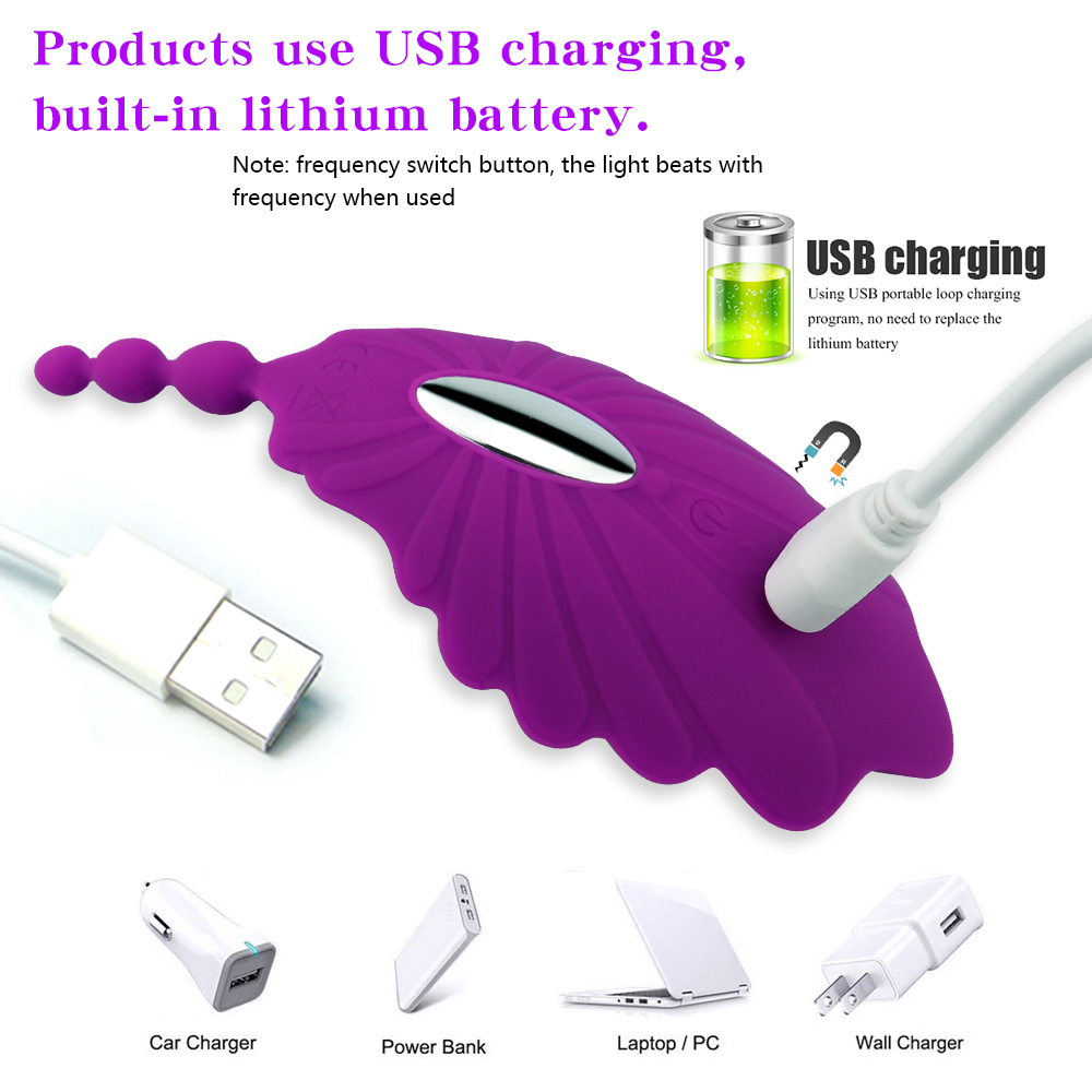Wireless Remote Control Clitoral Stimulation Wearable Panty Vibrator Adorime Rechargeable Vagina Clit Anal Sex Toys For Women C19022301