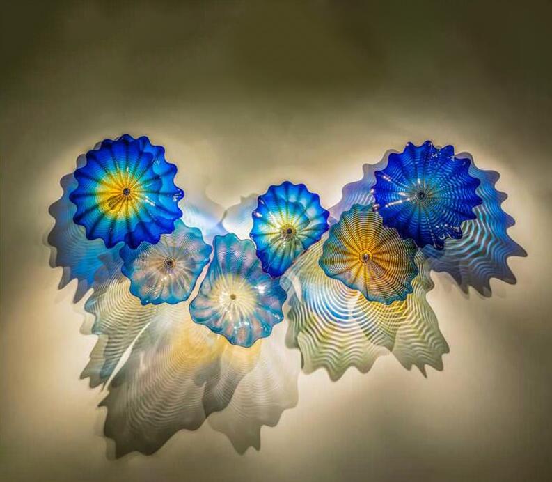 Blue Colored Lamps American Flowers Hand Made Murano Lighting Abstract Glass Wall Art Light
Blue Colored Lamps American Flowers Hand Made Murano Lighting Abstract Glass Wall Art Light