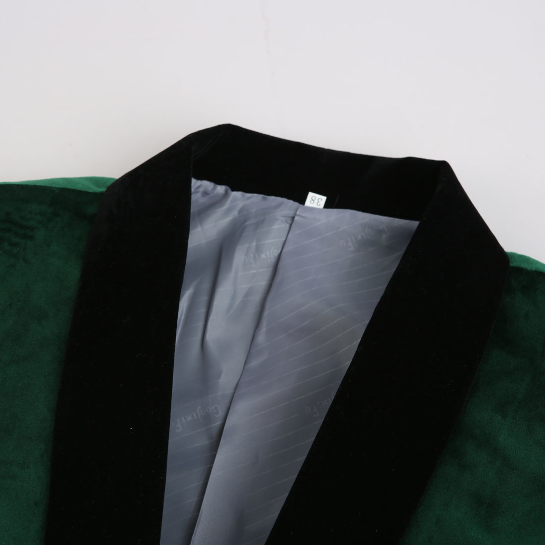 PYJTRL Men's Green Purple Pink Blue Gold Red Black Velvet Fashion Suit Jacket Wedding Groom Stage Singer Prom Slim Fit Blazers CJ191210