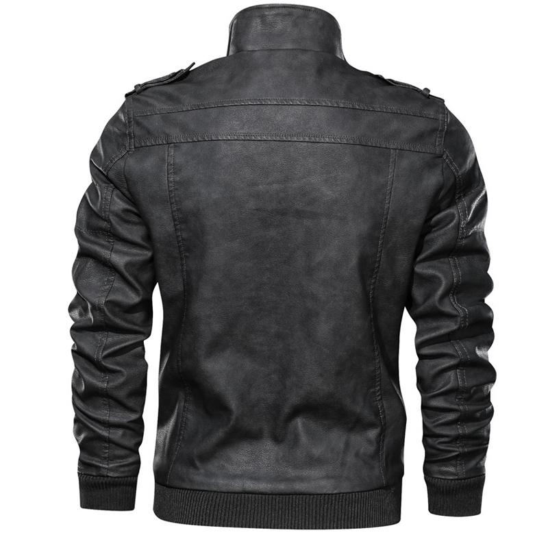 Men's Jackets Men Leather Jacket Fashion Autumn Winter Casual Motorcycle Pu 3xl