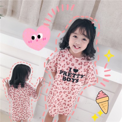 Girls Fashion Short Sleeve T-shirts Kids Designer Long Shirts Girls Leopard and Letter Print Tops Children New T-shirts 2020 New Style, Pink
Girls Fashion Short Sleeve T-shirts Kids Designer Long Shirts Girls Leopard and Letter Print Tops Children New T-shirts 2020 New Style, Pink