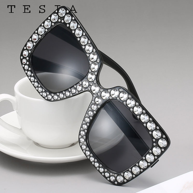 Square Oversized Sunglasses Women Vintage Large Frame Tinted Lens Sunglass Black Yellow Pink Glasses Imitation Diamonds Eyewear, White;black
Square Oversized Sunglasses Women Vintage Large Frame Tinted Lens Sunglass Black Yellow Pink Glasses Imitation Diamonds Eyewear, White;black