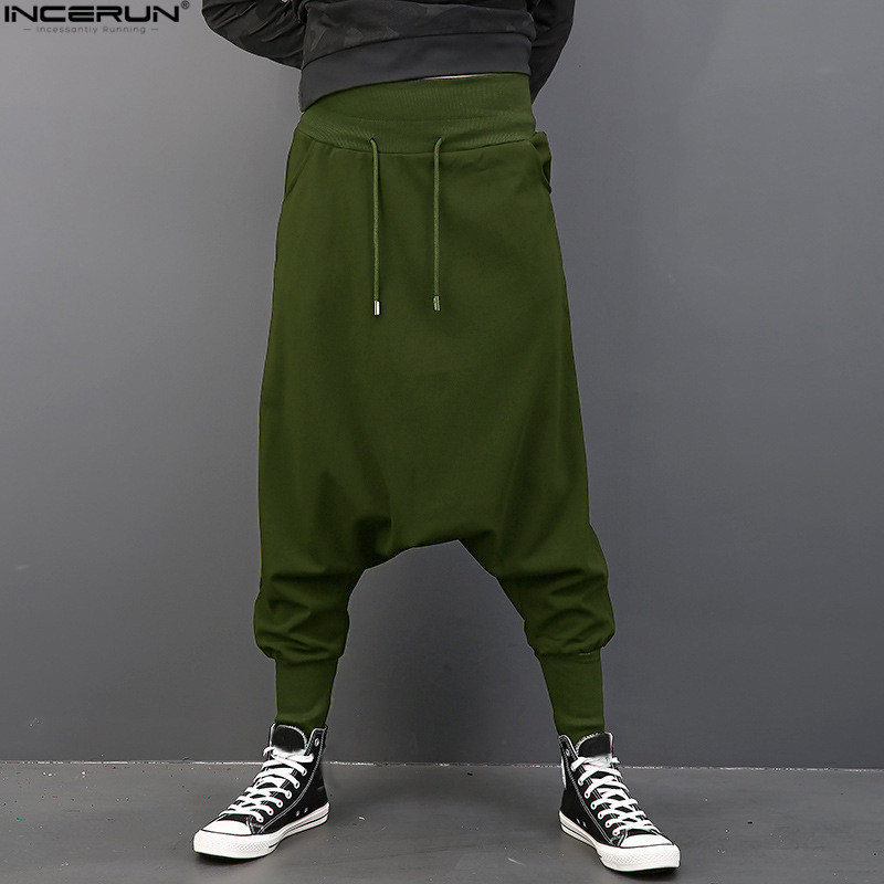 Incerun Men Casual Solid Harem Hip Hop Pants Joggers Trousers Men Baggy Dancing Pants Gothic Punk Style Harem Pants Plus Size Y190509, Black
Incerun Men Casual Solid Harem Hip Hop Pants Joggers Trousers Men Baggy Dancing Pants Gothic Punk Style Harem Pants Plus Size Y190509, Black